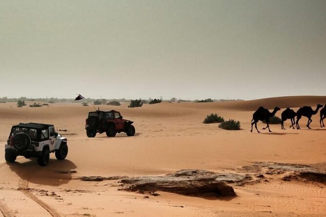 4X4 Dune Bashing with Sand Boarding in Pyramids of Saudi Arabia - Leaving Riyadh for the Thumamah Desert