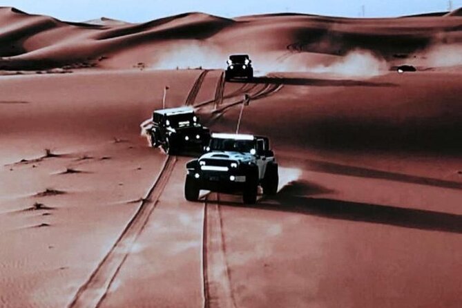 4X4 Dune Bashing with Sand Boarding in Pyramids of Saudi Arabia - One hour of sand boarding at Camp Al Senior