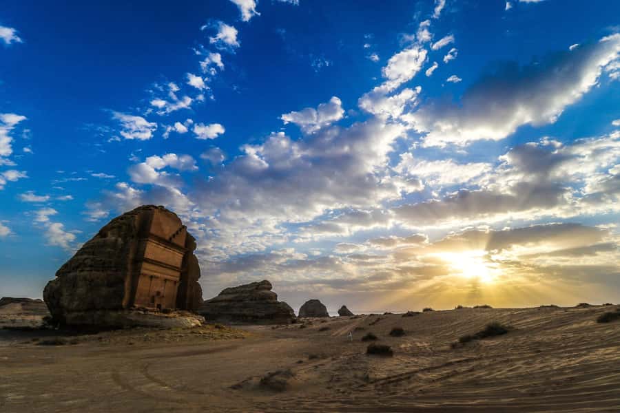 From AlUla: Hegra Tour - Jabal AlBanat and the Tomb of Lihyan son of Kuza