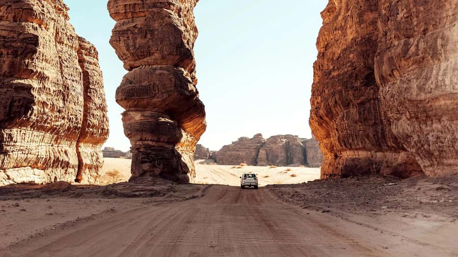 Hegra Tour: AlUla’s No.1 Haven For Nature, Wildlife Lovers - Rock formations and the marks left by people