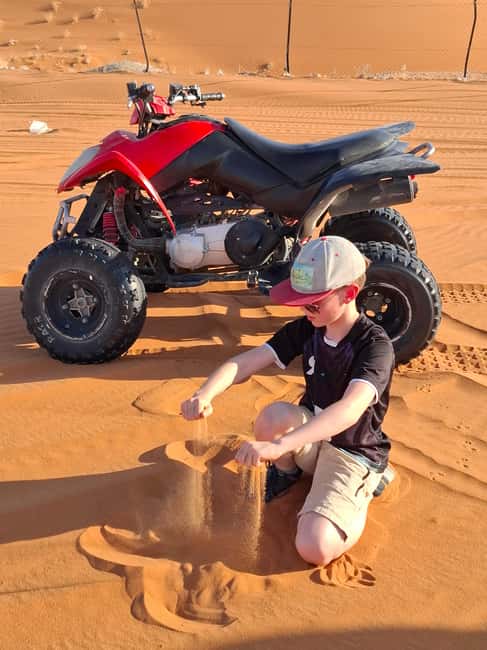 Sand Dune Desert (VIT-Quid bike + Camel Ride): Riyadh - Arabic coffee, tea, and sweets at camp