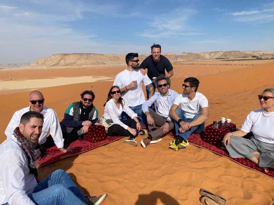 VIP Red Dunes: Camel, Quads, Private Tour & Coffee - Leaving Riyadh for Al Thumama’s golden dunes